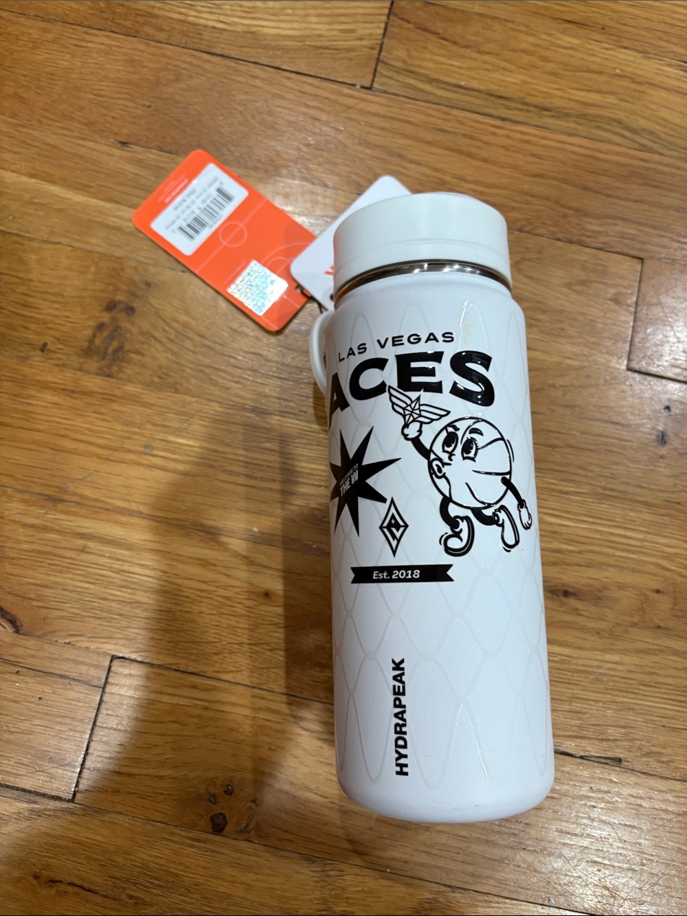 Las Vegas Aces White Insulated Water Bottle hydrapeak 20oz cold 24 hours